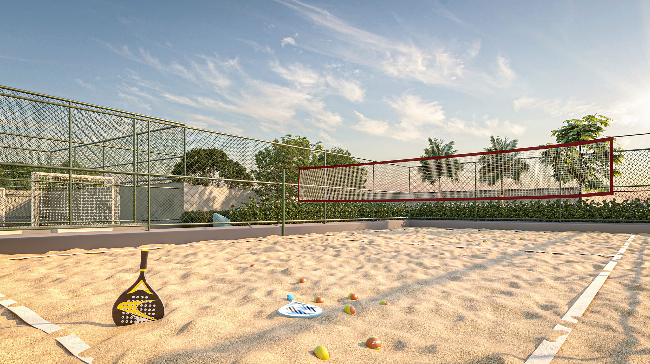 Quadra de beach tennis