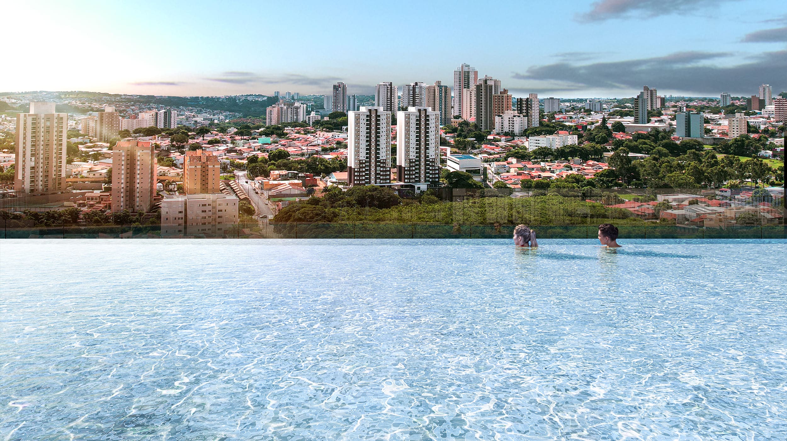 Piscina com borda infinita