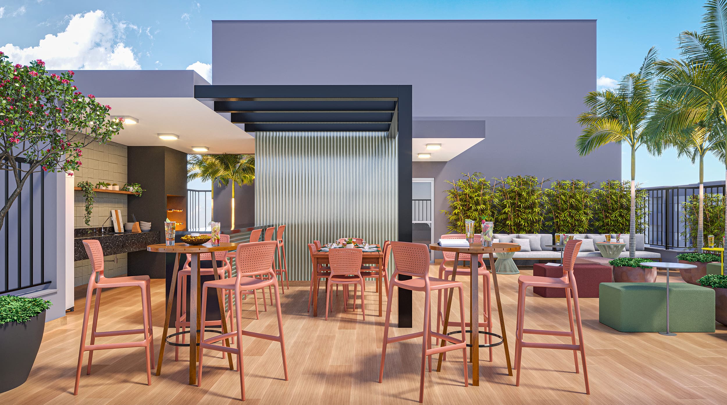 Lounge no rooftop